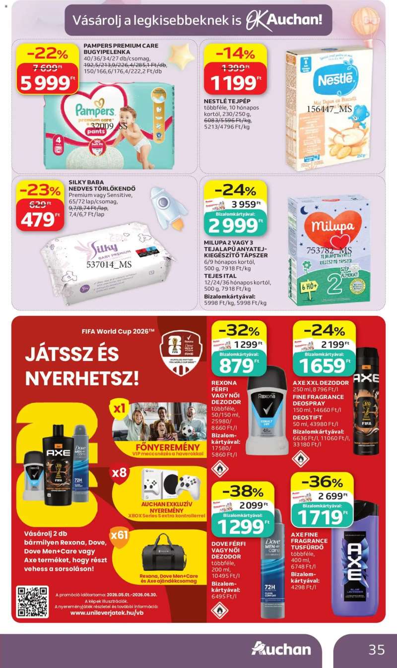 Auchan Auchan akciós újság 35 oldal