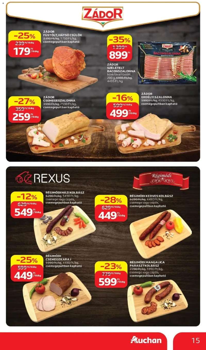 Auchan Auchan akciós újság Budapest 15 oldal