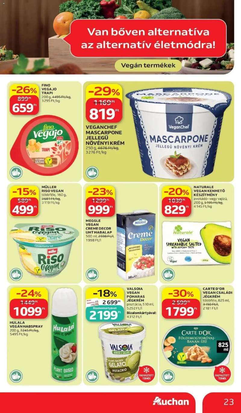 Auchan Auchan akciós újság Budapest 23 oldal