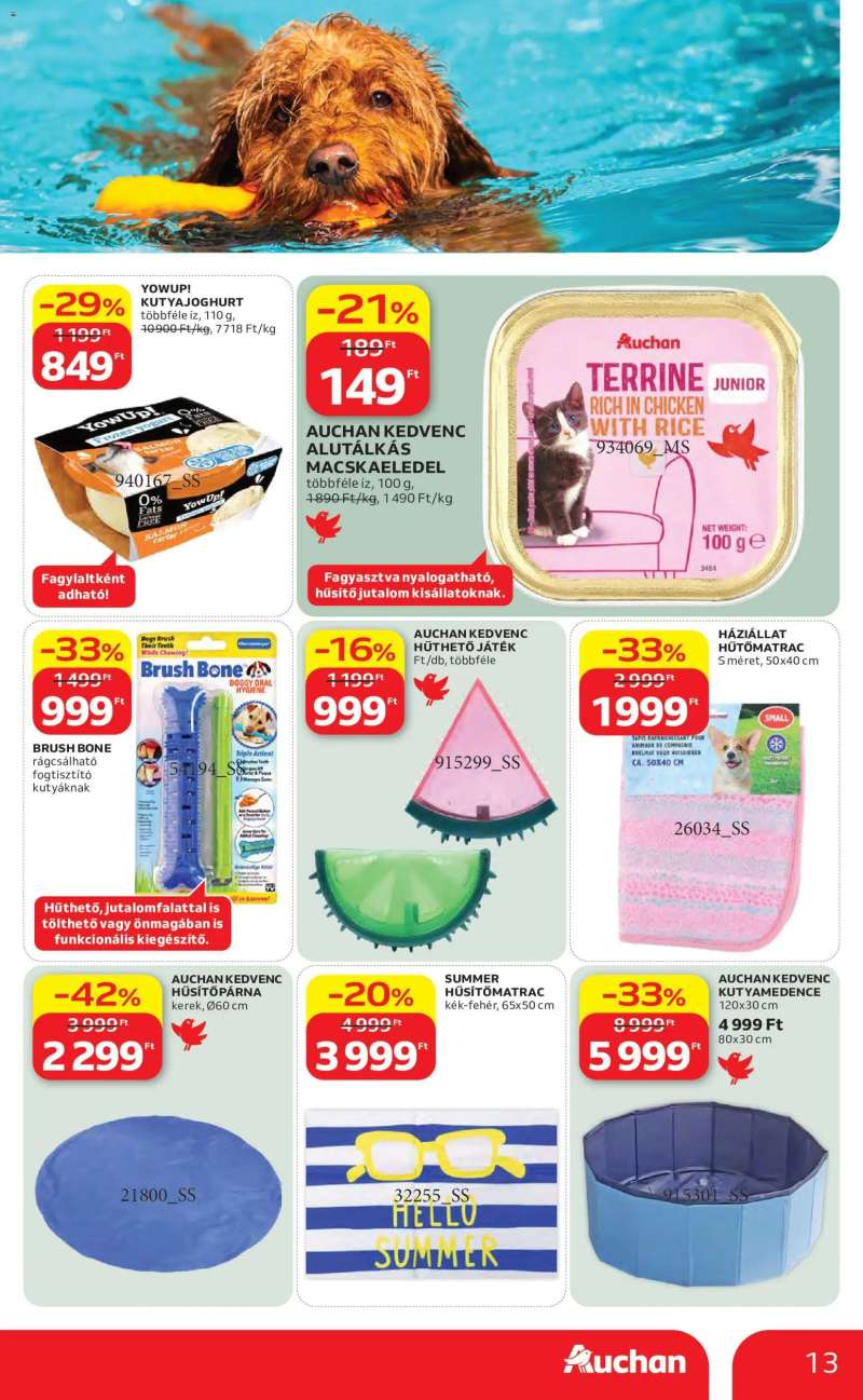 Auchan Auchan Nyári extra ajánlataink 13 oldal