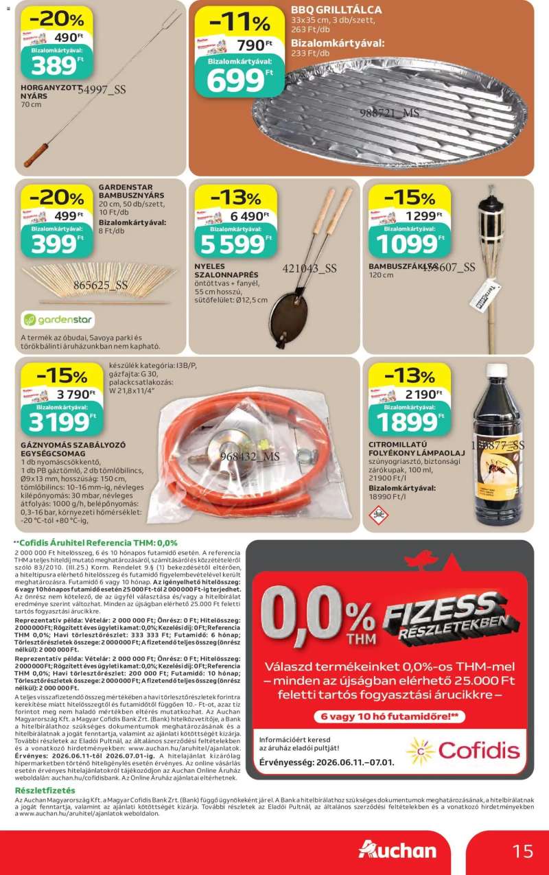 Auchan Auchan Nyári extra ajánlataink 15 oldal