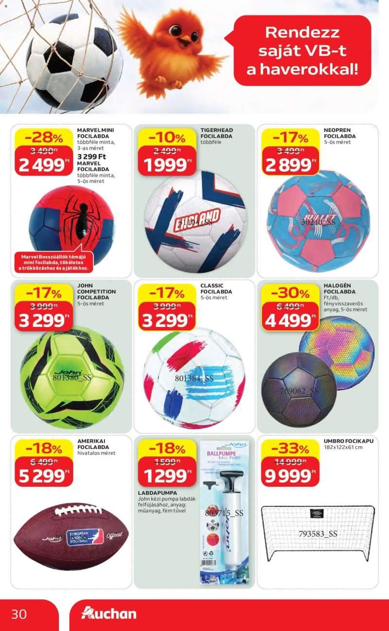 Auchan Auchan Nyári extra ajánlataink 30 oldal