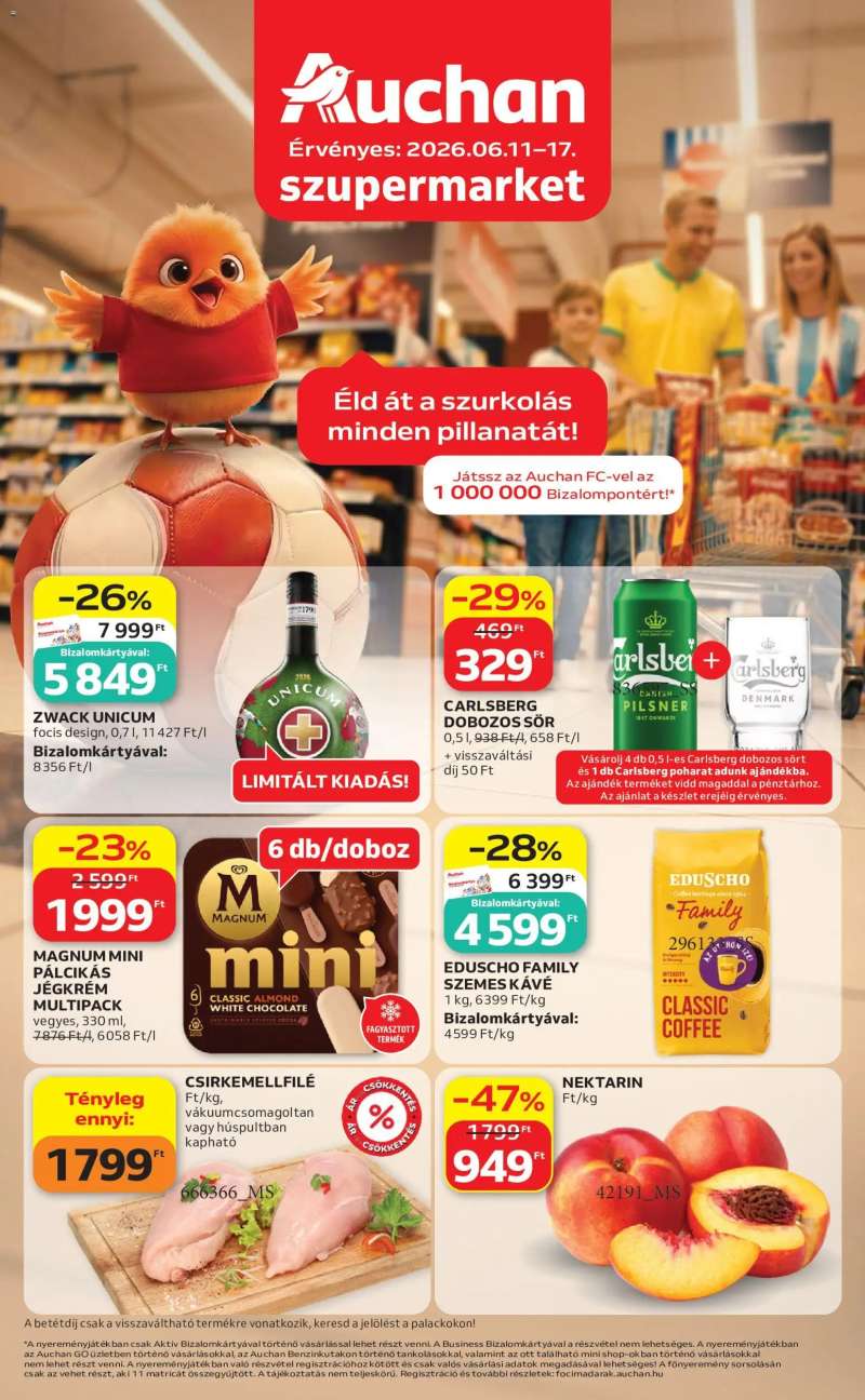 Auchan Auchan Szupermarket akciós újság 1 oldal