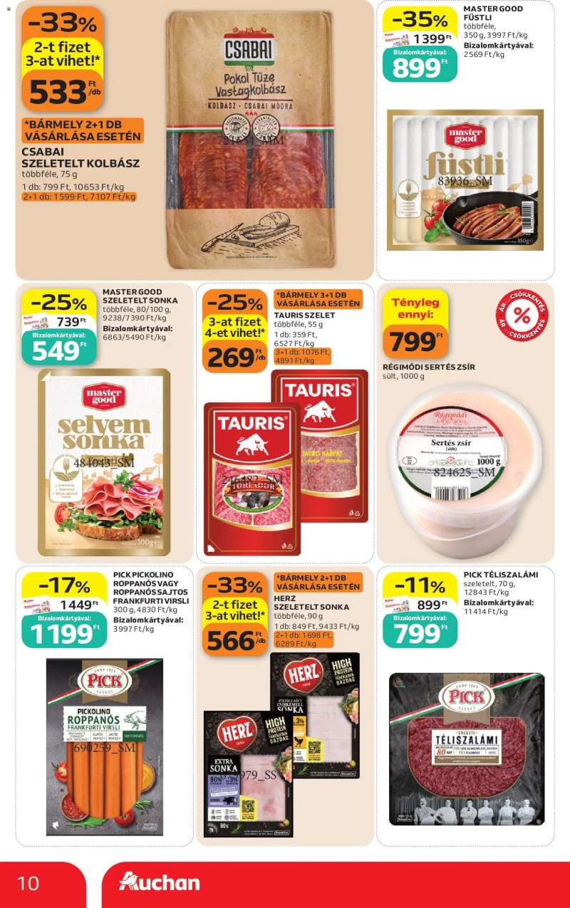 Auchan Auchan Szupermarket akciós újság 10 oldal