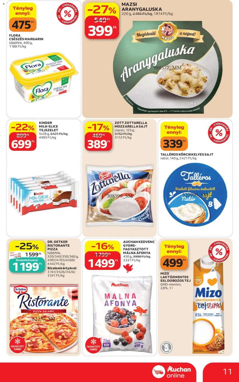 Auchan Auchan Szupermarket akciós újság 11 oldal