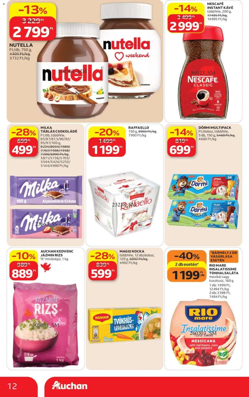 Auchan Auchan Szupermarket akciós újság 12 oldal