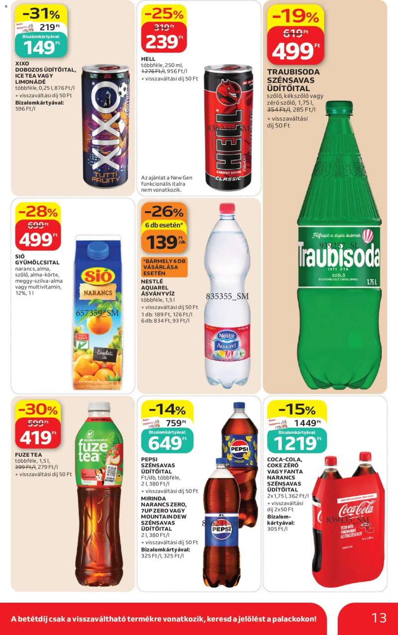 Auchan Auchan Szupermarket akciós újság 13 oldal
