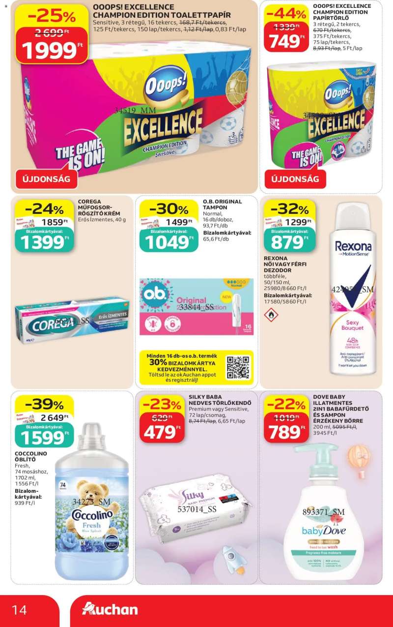 Auchan Auchan Szupermarket akciós újság 14 oldal