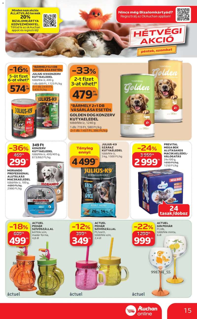 Auchan Auchan Szupermarket akciós újság 15 oldal