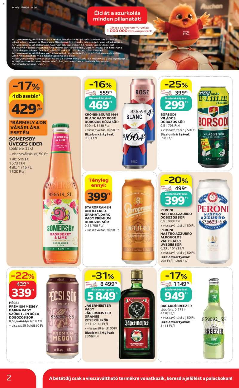 Auchan Auchan Szupermarket akciós újság 2 oldal