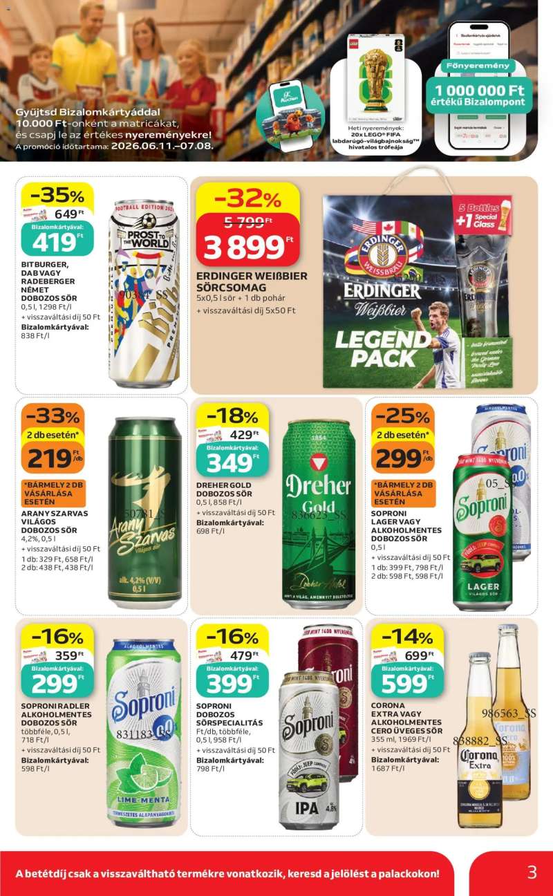Auchan Auchan Szupermarket akciós újság 3 oldal