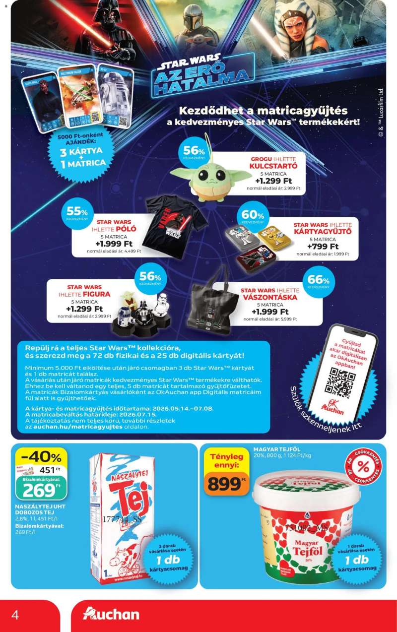 Auchan Auchan Szupermarket akciós újság 4 oldal