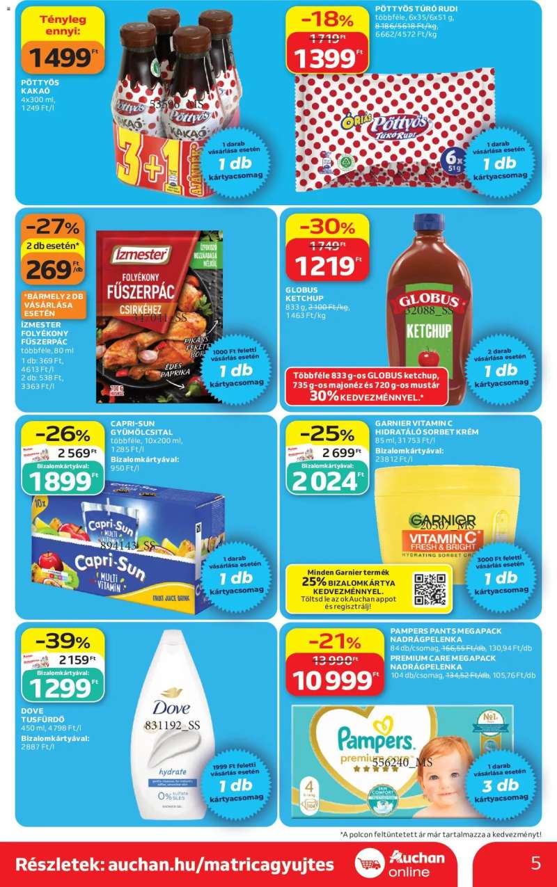 Auchan Auchan Szupermarket akciós újság 5 oldal