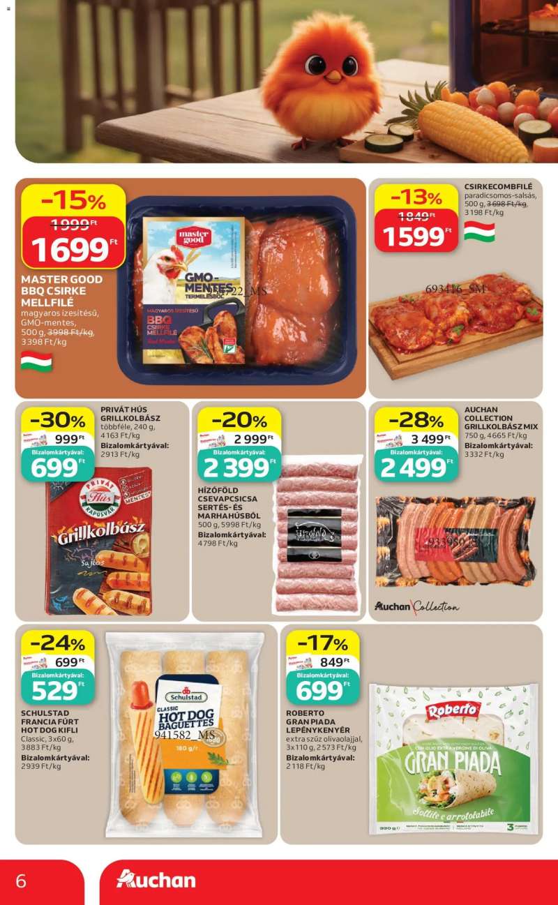 Auchan Auchan Szupermarket akciós újság 6 oldal