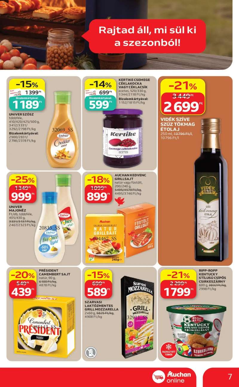 Auchan Auchan Szupermarket akciós újság 7 oldal