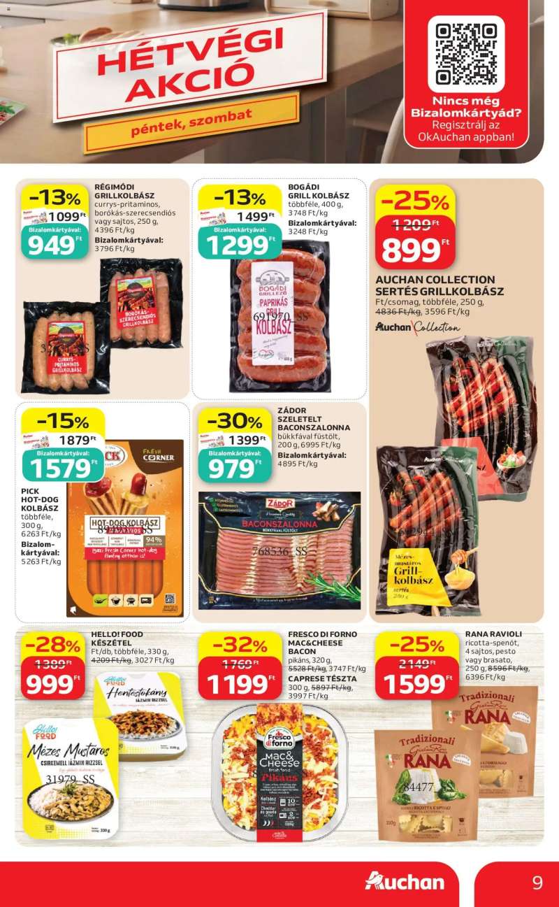 Auchan Auchan akciós újság 9 oldal