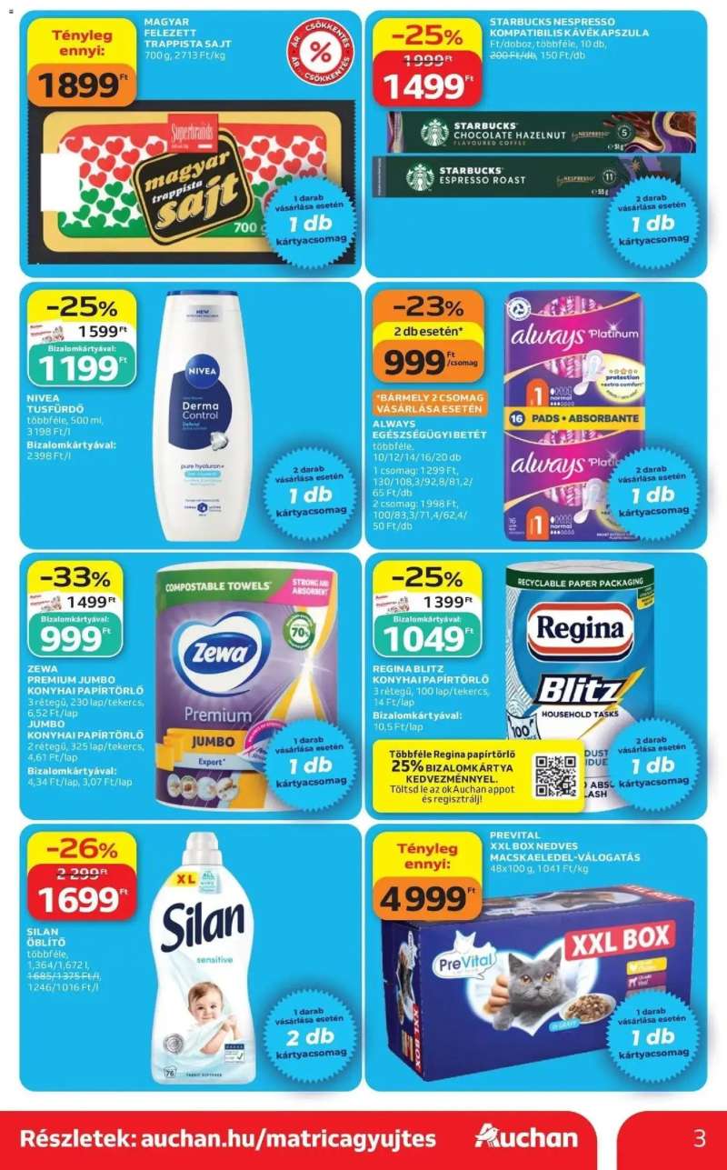 Auchan Auchan akciós újság Budapest 3 oldal