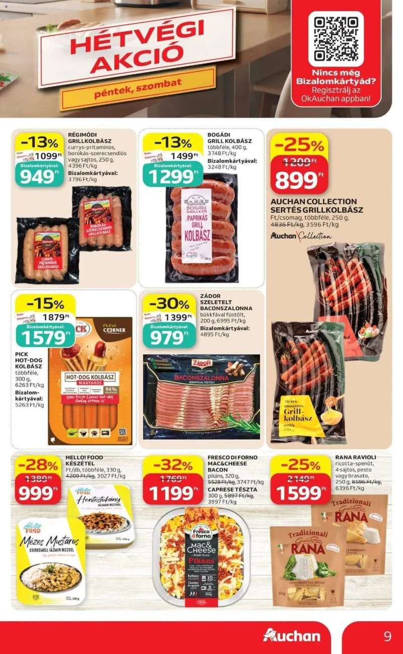 Auchan Auchan akciós újság Budapest 9 oldal