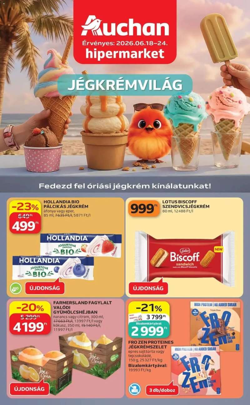 Auchan Auchan Jégkrémvilág Budapest 1 oldal