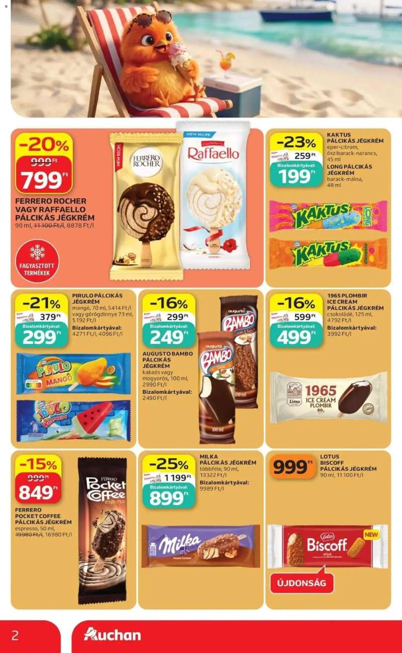 Auchan Auchan Jégkrémvilág Budapest 2 oldal