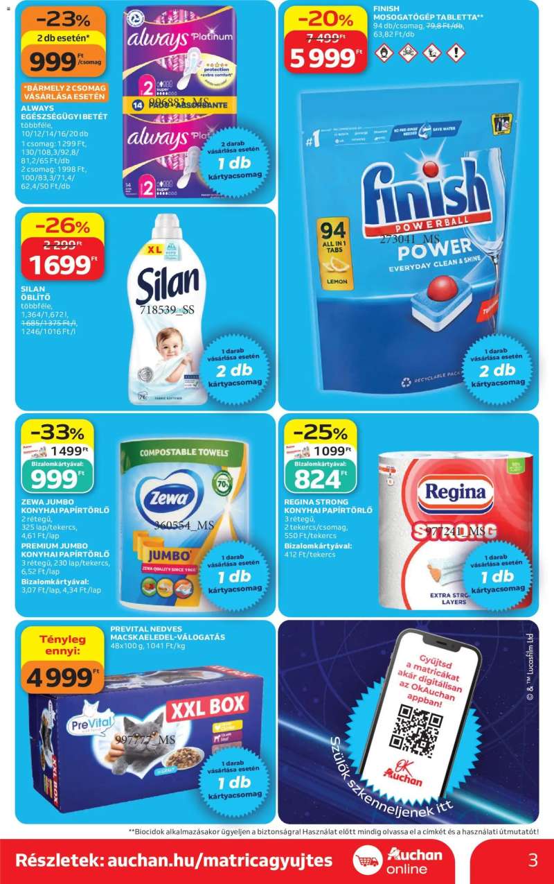 Auchan Auchan Szupermarket akciós újság 3 oldal