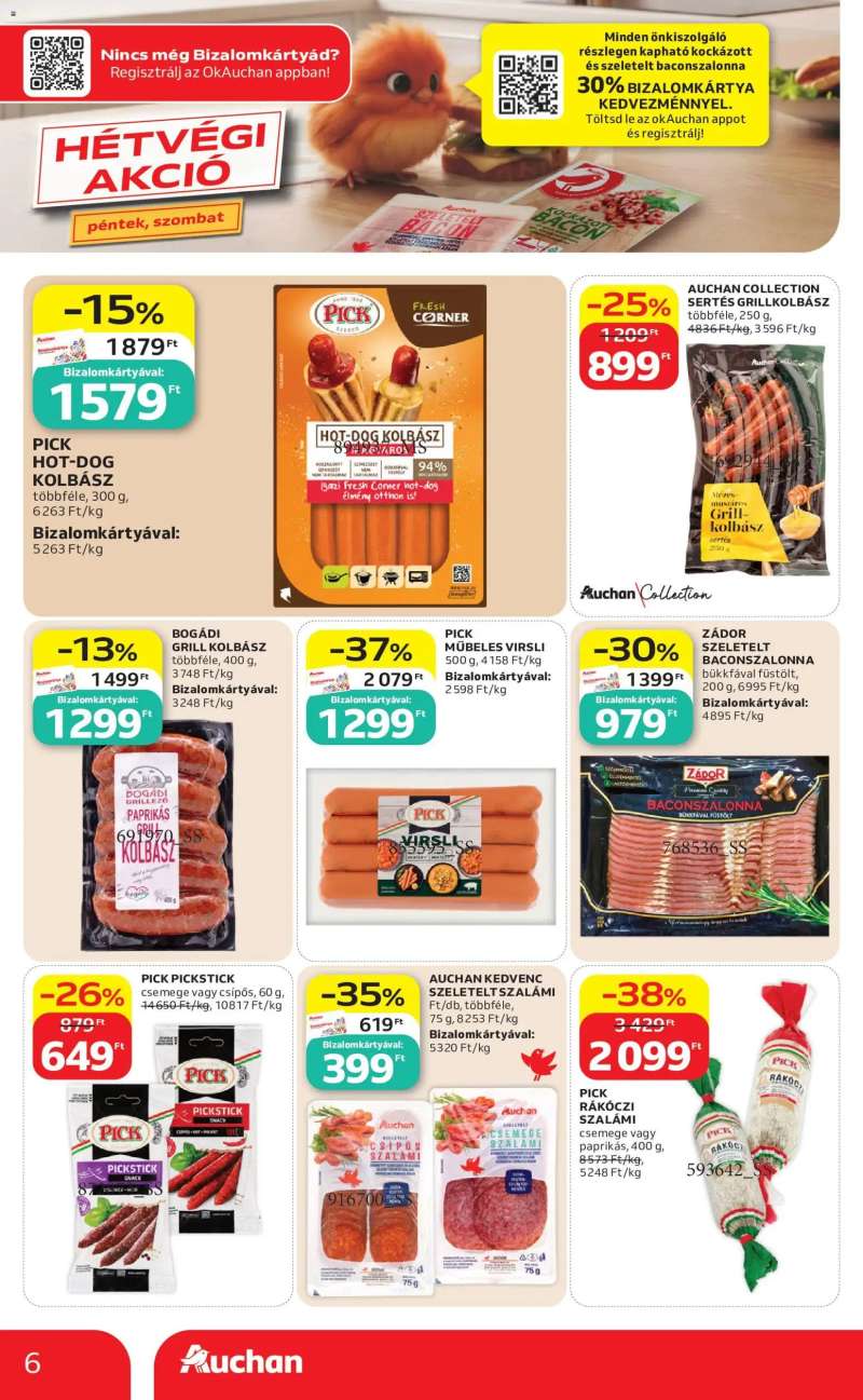 Auchan Auchan Szupermarket akciós újság 6 oldal