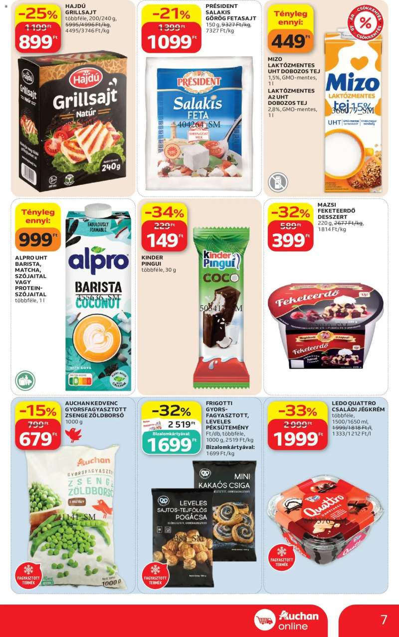 Auchan Auchan Szupermarket akciós újság 7 oldal