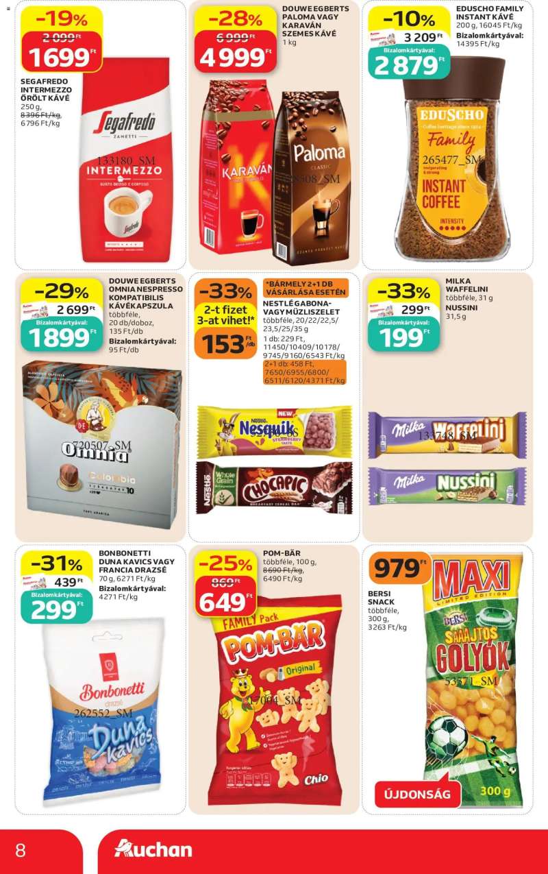 Auchan Auchan Szupermarket akciós újság 8 oldal