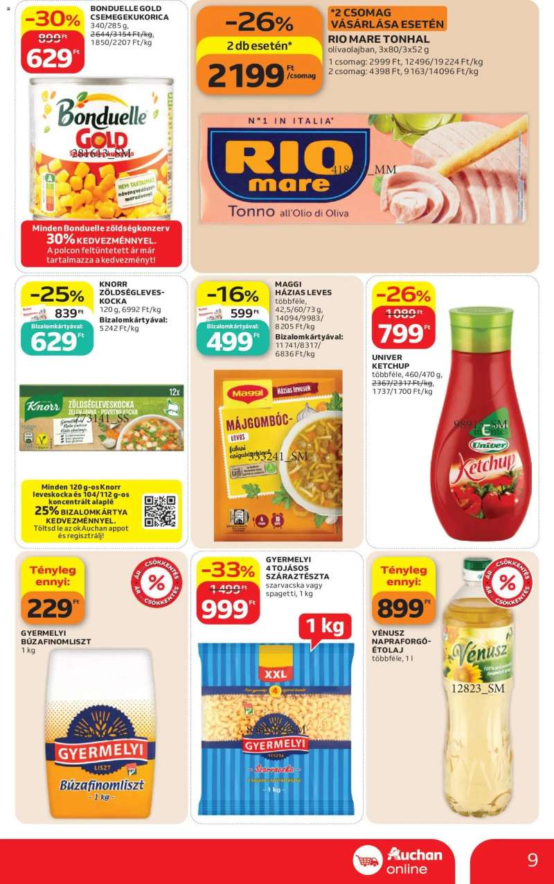 Auchan Auchan Szupermarket akciós újság 9 oldal
