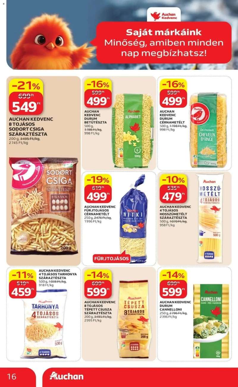 Auchan Auchan akciós újság Fót 16 oldal