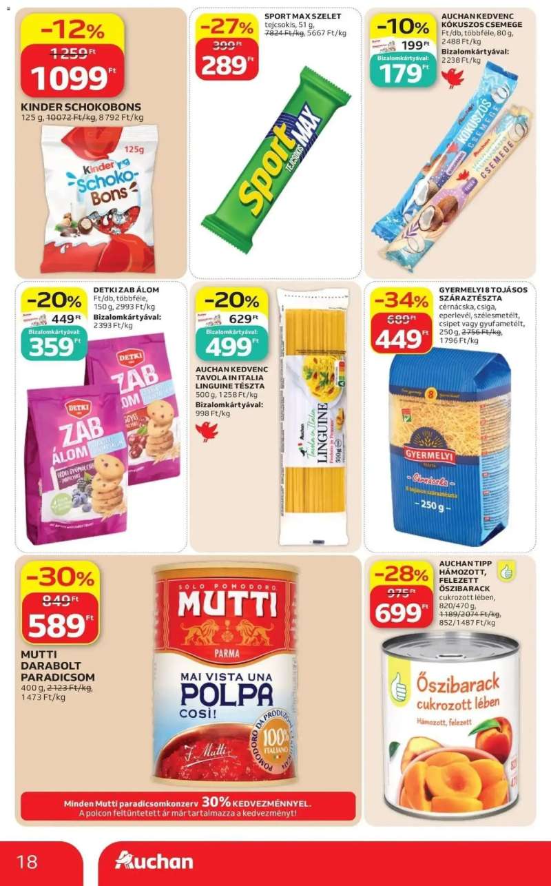 Auchan Auchan akciós újság Fót 18 oldal