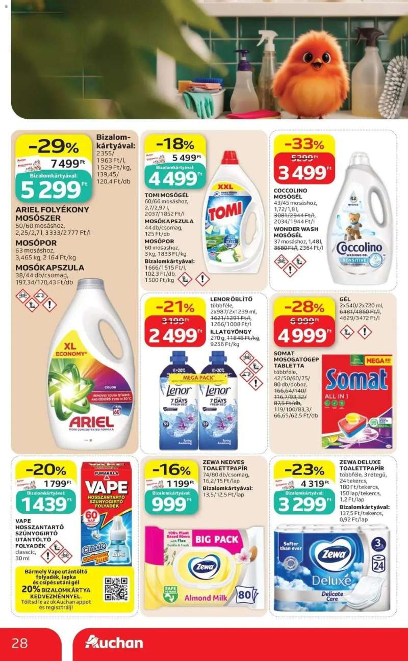 Auchan Auchan újság érvényessége 2026.07.01-ig 28 oldal
