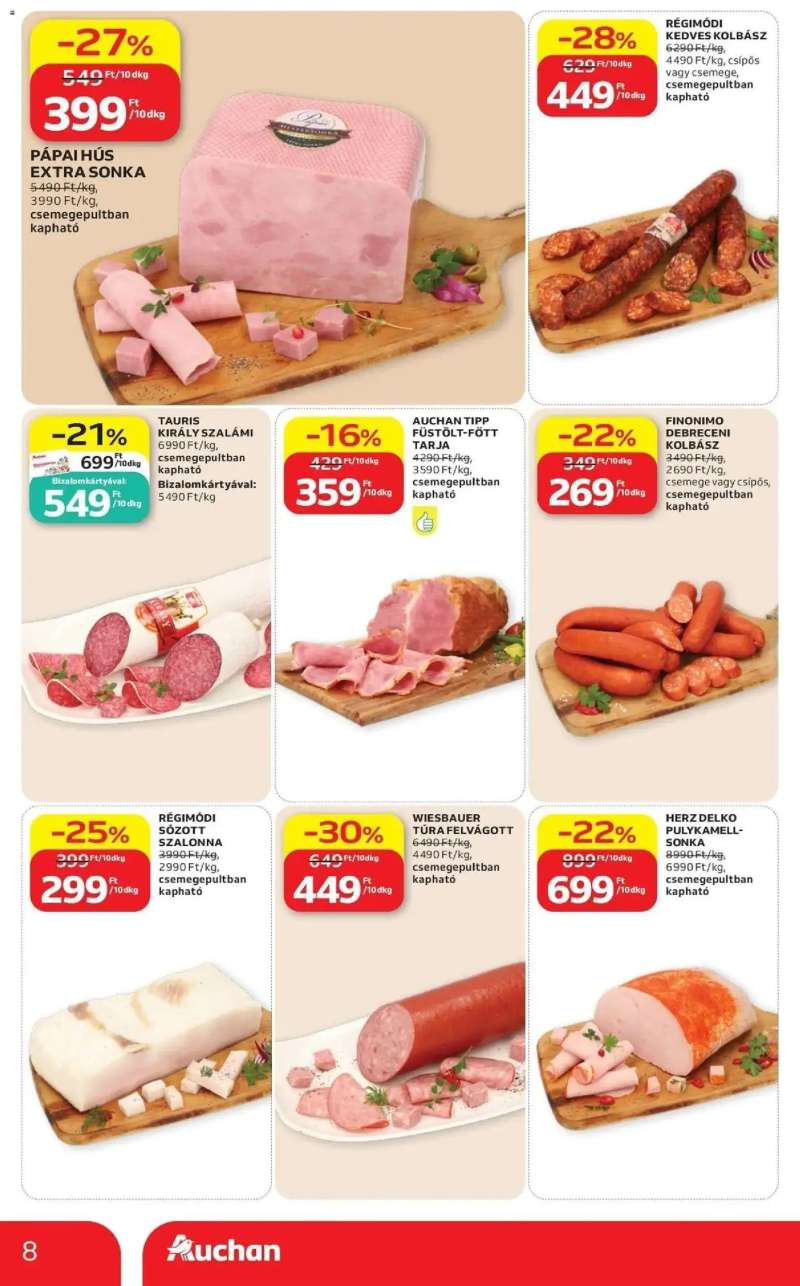 Auchan Auchan újság érvényessége 2026.07.01-ig 8 oldal