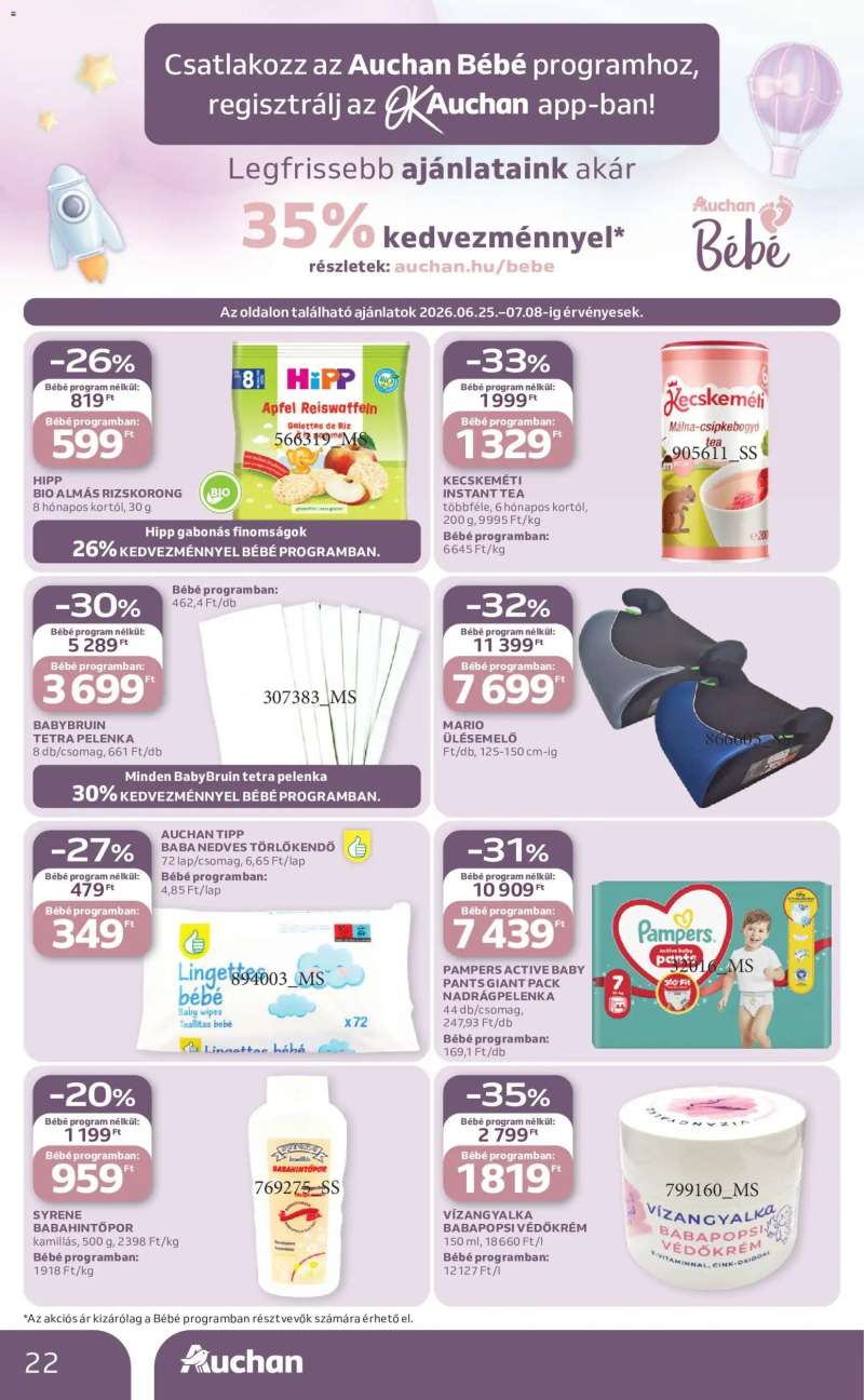 Auchan Auchan akciós újság 22 oldal