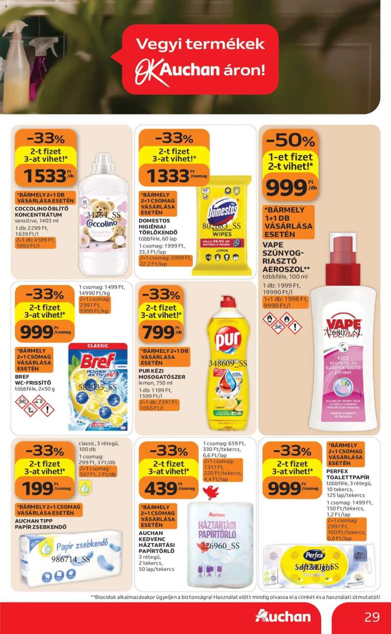Auchan Auchan akciós újság 29 oldal