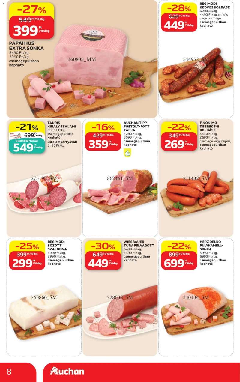 Auchan Auchan akciós újság 8 oldal