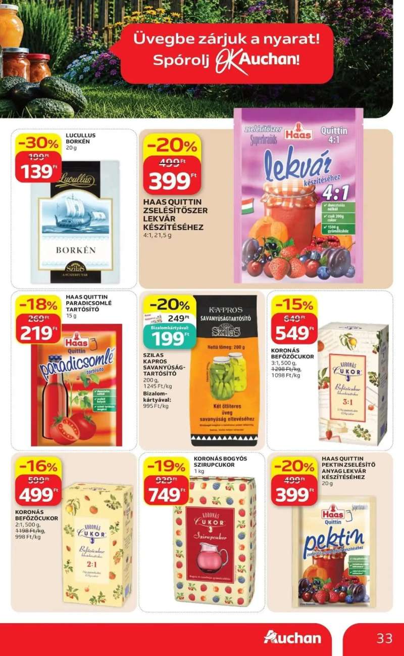 Auchan Auchan akciós újság Budapest 33 oldal