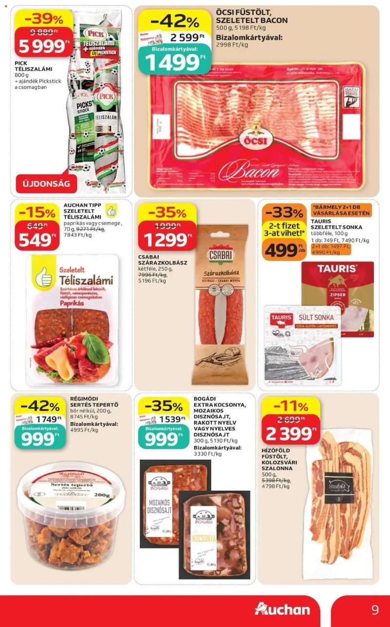 Auchan Auchan akciós újság Szeged 9 oldal