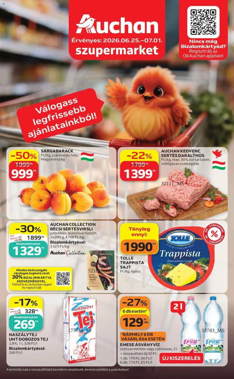 Auchan Auchan Szupermarket akciós újság 1 oldal