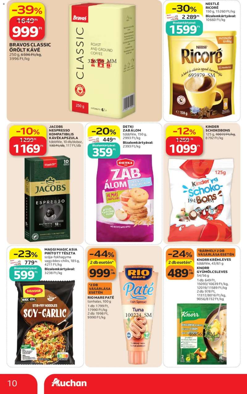 Auchan Auchan Szupermarket akciós újság 10 oldal