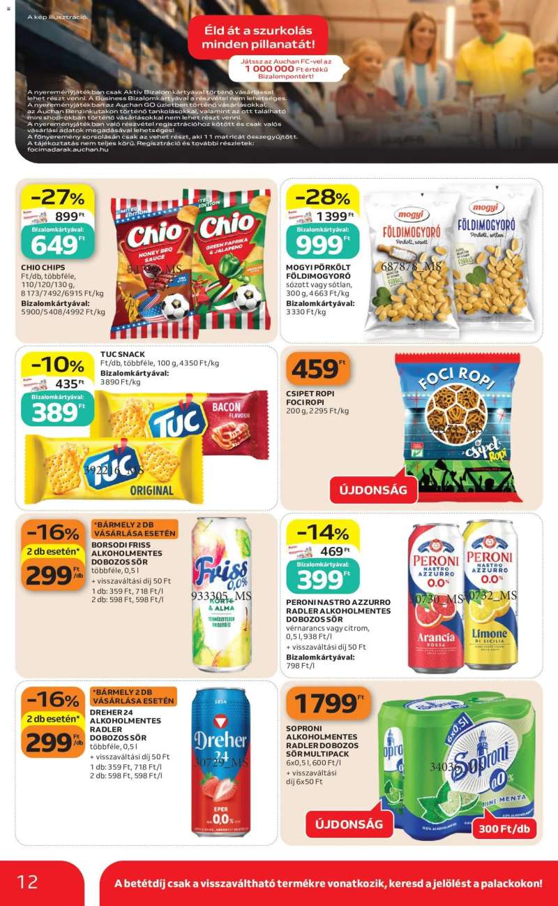 Auchan Auchan Szupermarket akciós újság 12 oldal