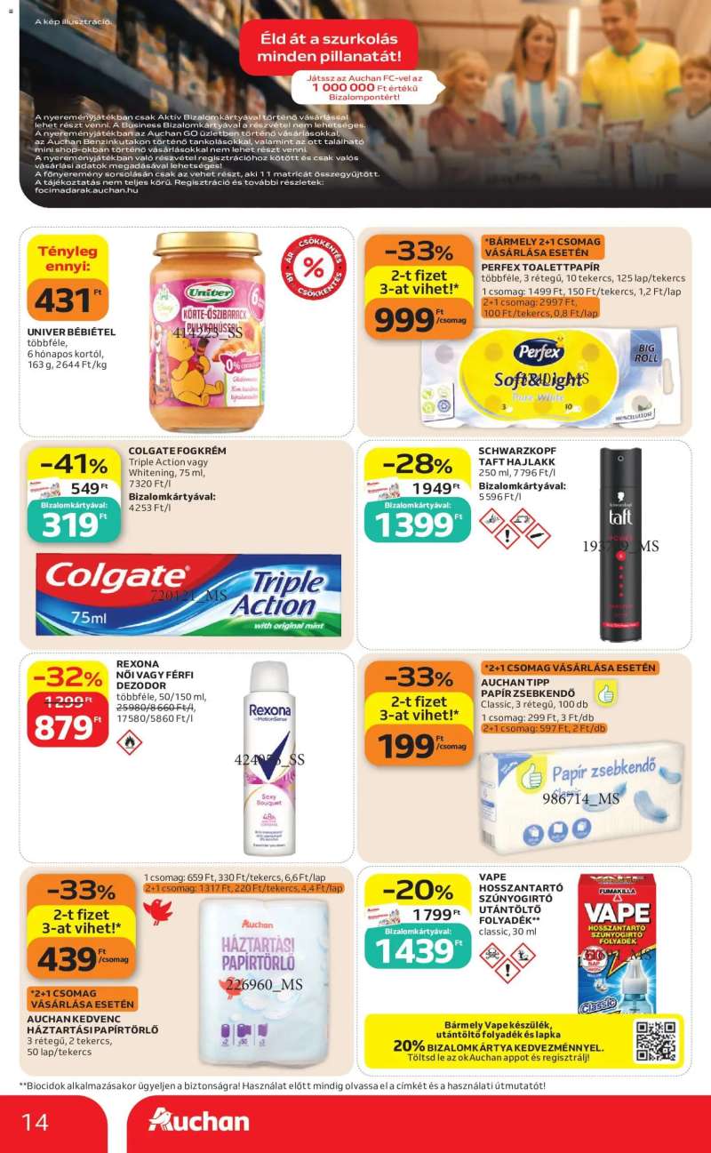Auchan Auchan Szupermarket akciós újság 14 oldal