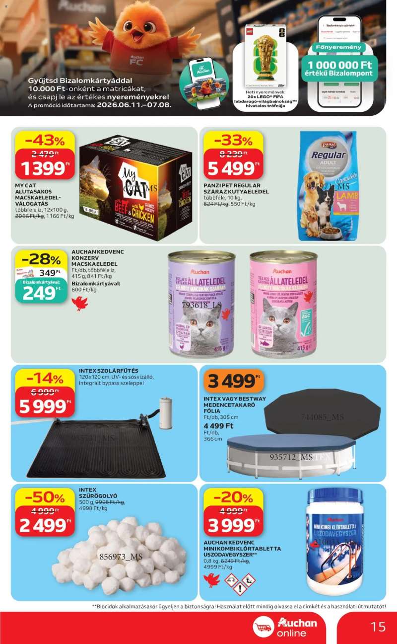 Auchan Auchan Szupermarket akciós újság 15 oldal