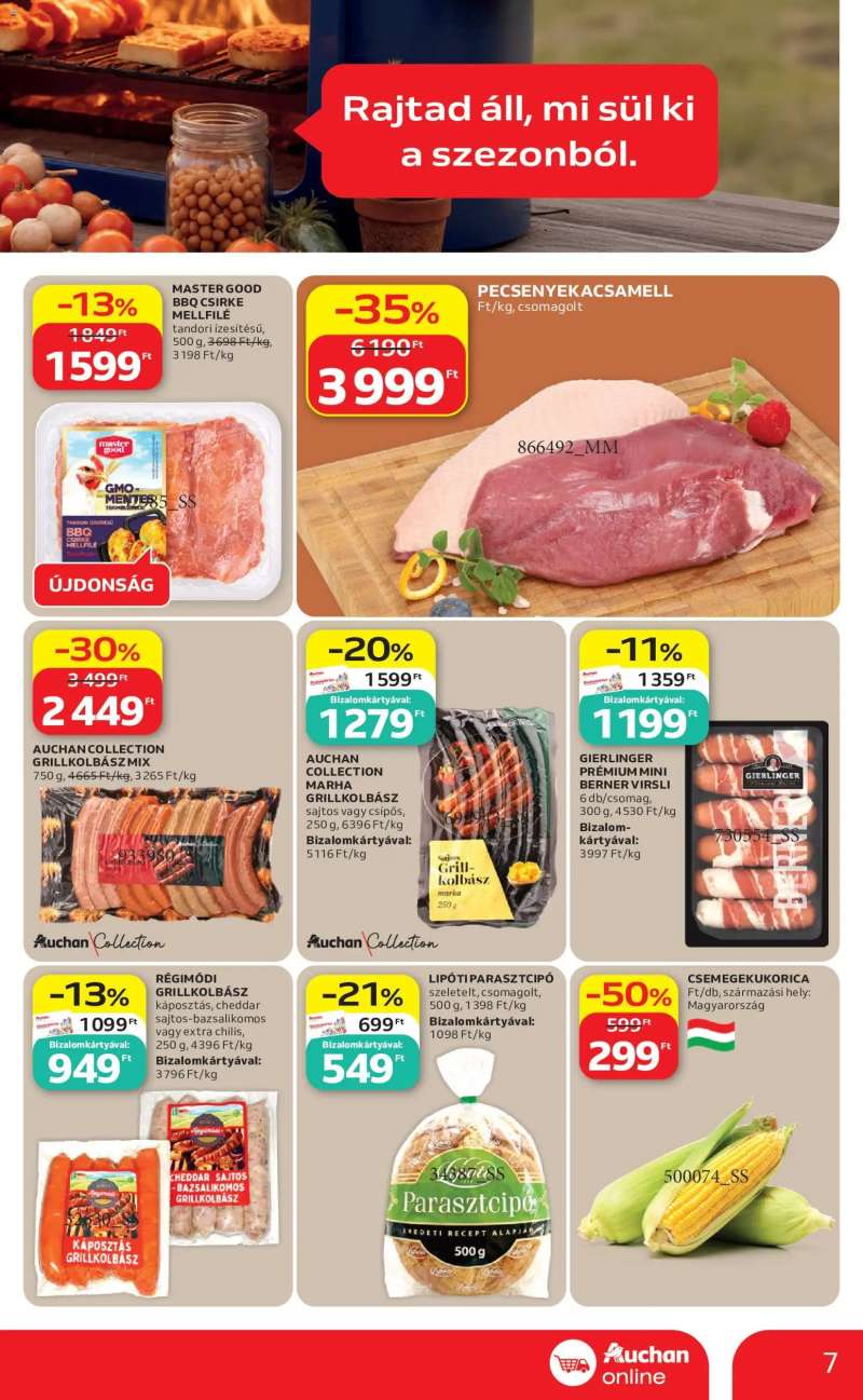 Auchan Auchan Szupermarket akciós újság 7 oldal