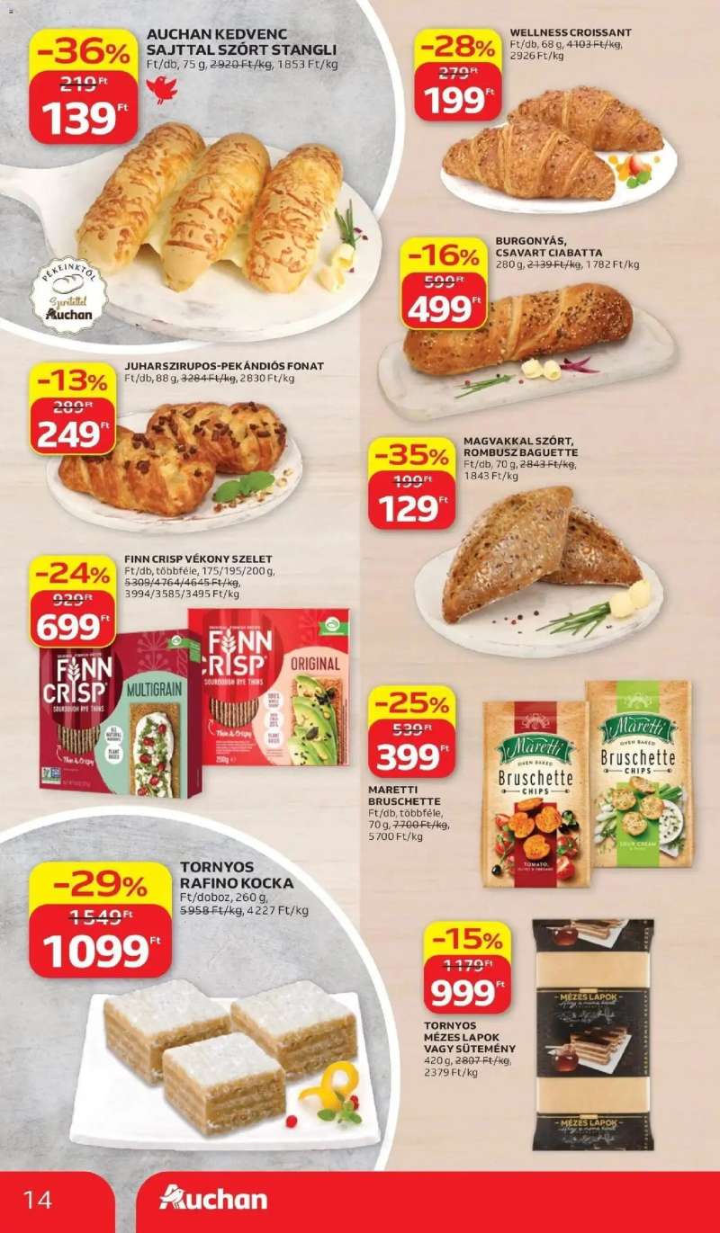 Auchan Auchan akciós újság Fót 14 oldal