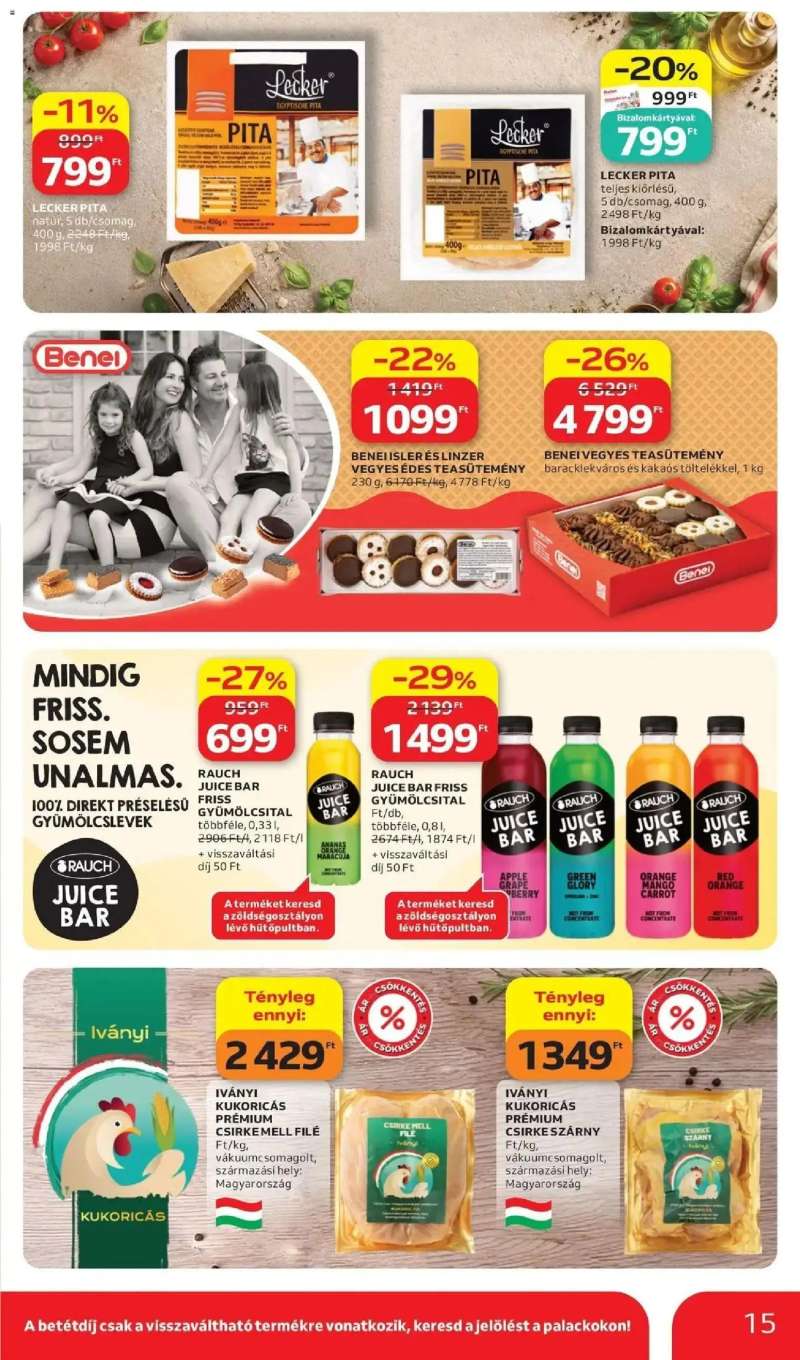 Auchan Auchan akciós újság Fót 15 oldal