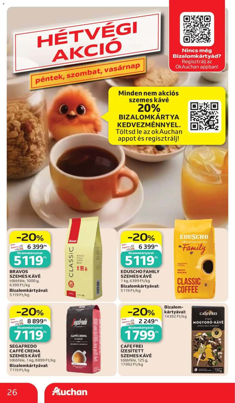 Auchan Auchan akciós újság 26 oldal