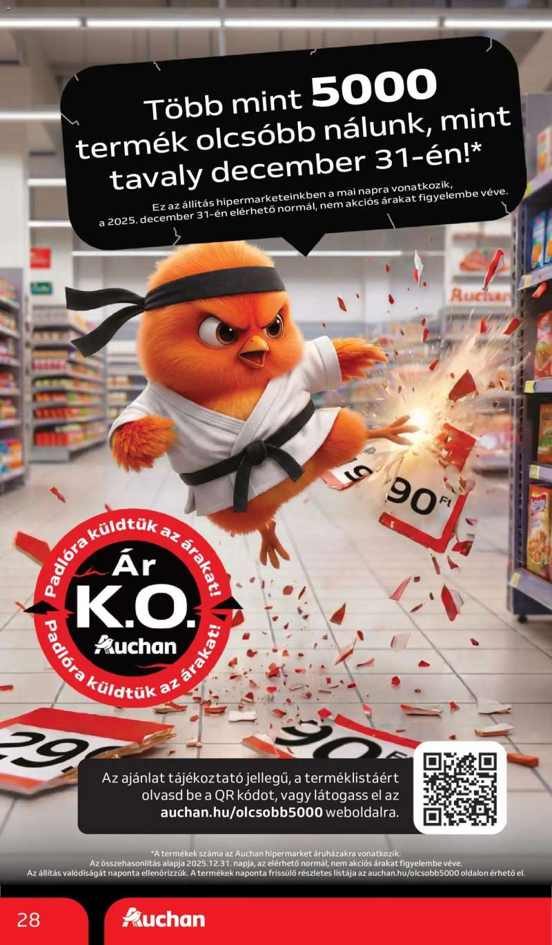 Auchan Auchan akciós újság 28 oldal