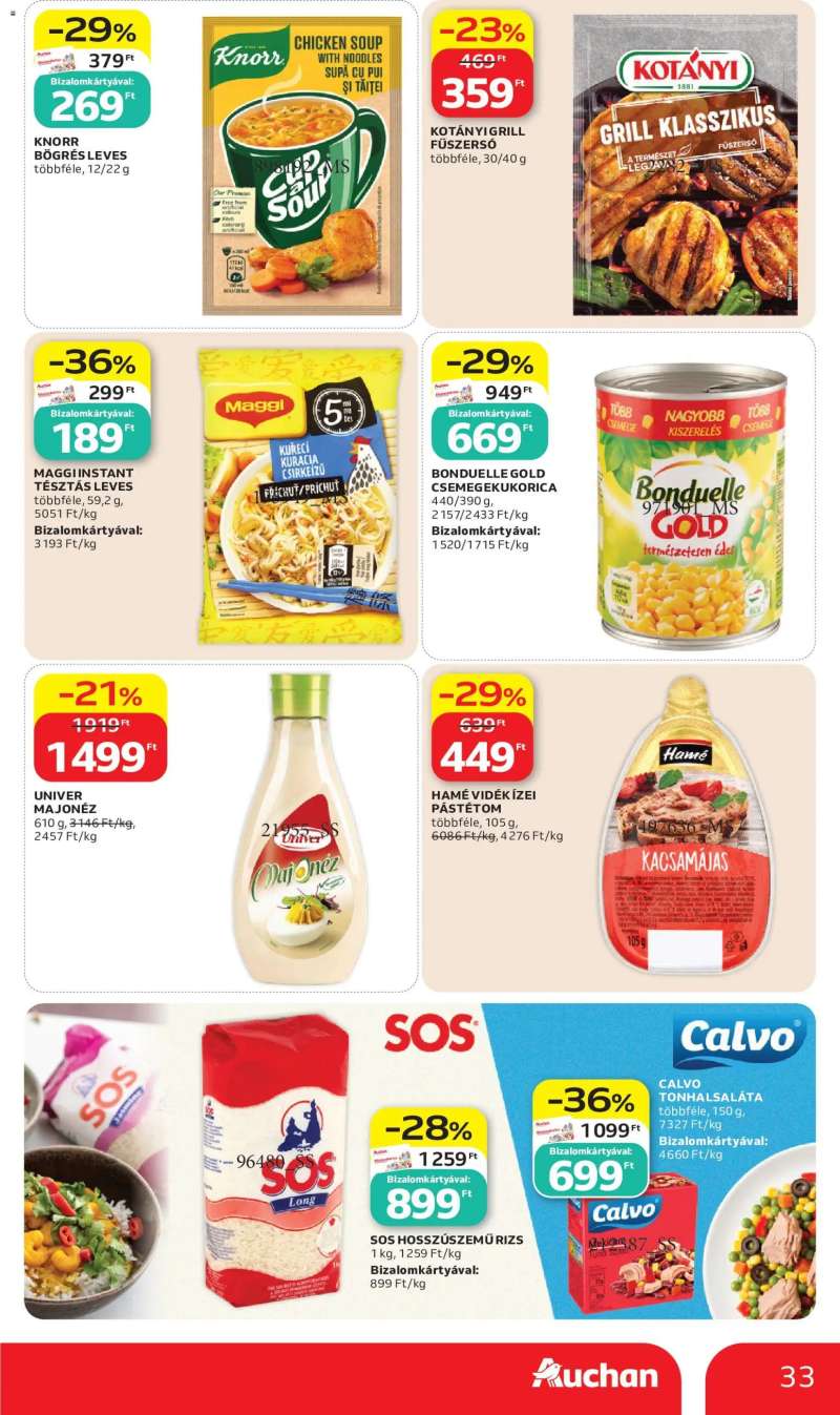 Auchan Auchan akciós újság 33 oldal