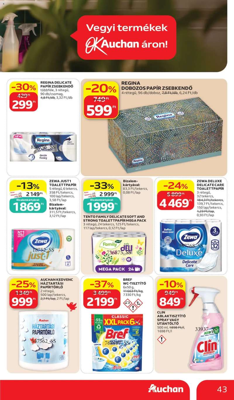 Auchan Auchan akciós újság 43 oldal